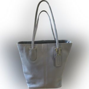 Coach Vintage designer small purse handbag Blue Leather C7C-7304